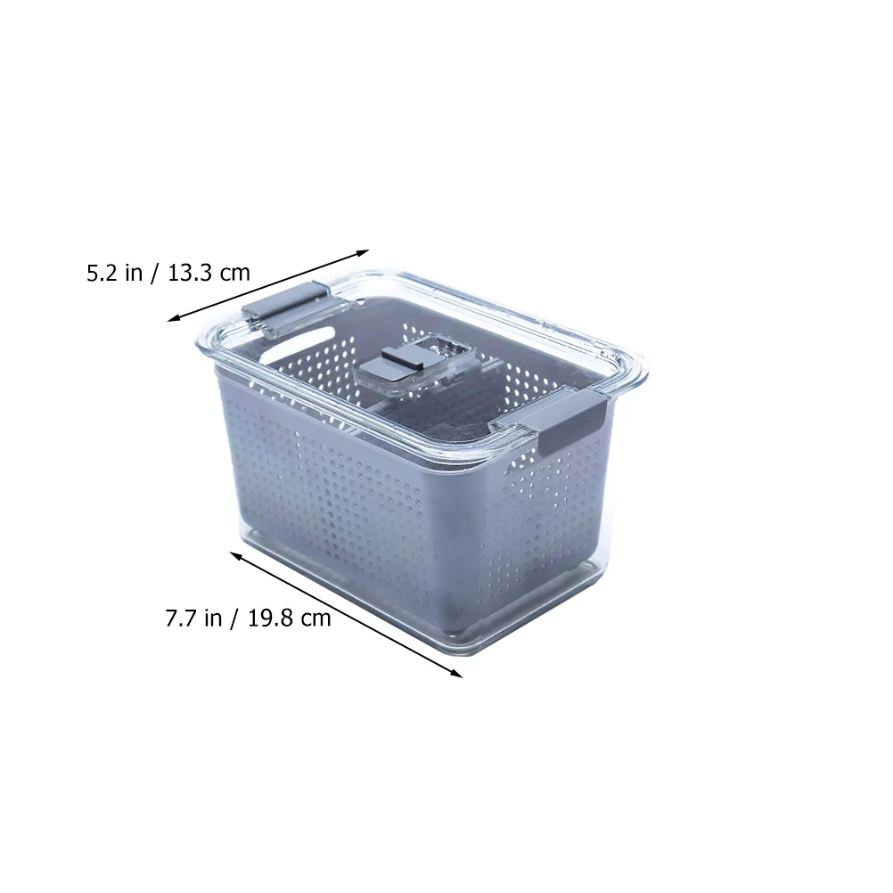 

Crisper Box Kitchen Fridge Freezer Cabinet Drawer Storage Containers PET PP ABS Materials Fruit Vegetable Food Storage Easy