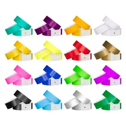 100 Stuks Synthetisch Papier Polsbandjes Wegwerp Polsband Evenement Bands Vervanging Polsband Set Identificatie Armbanden voor Bars