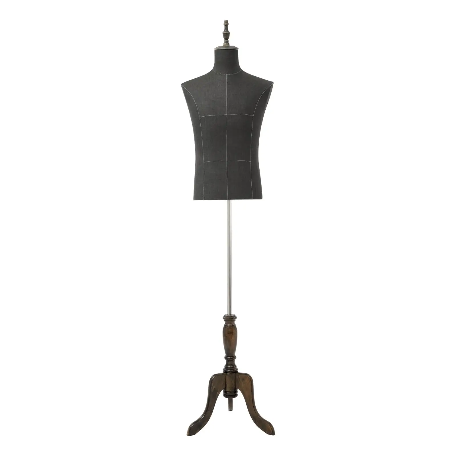 

Male Mannequin Torso with Adjustable Height, Black, for Men's Clothing Stores & Tailoring Workshops, Male Dress Form Mannequin B