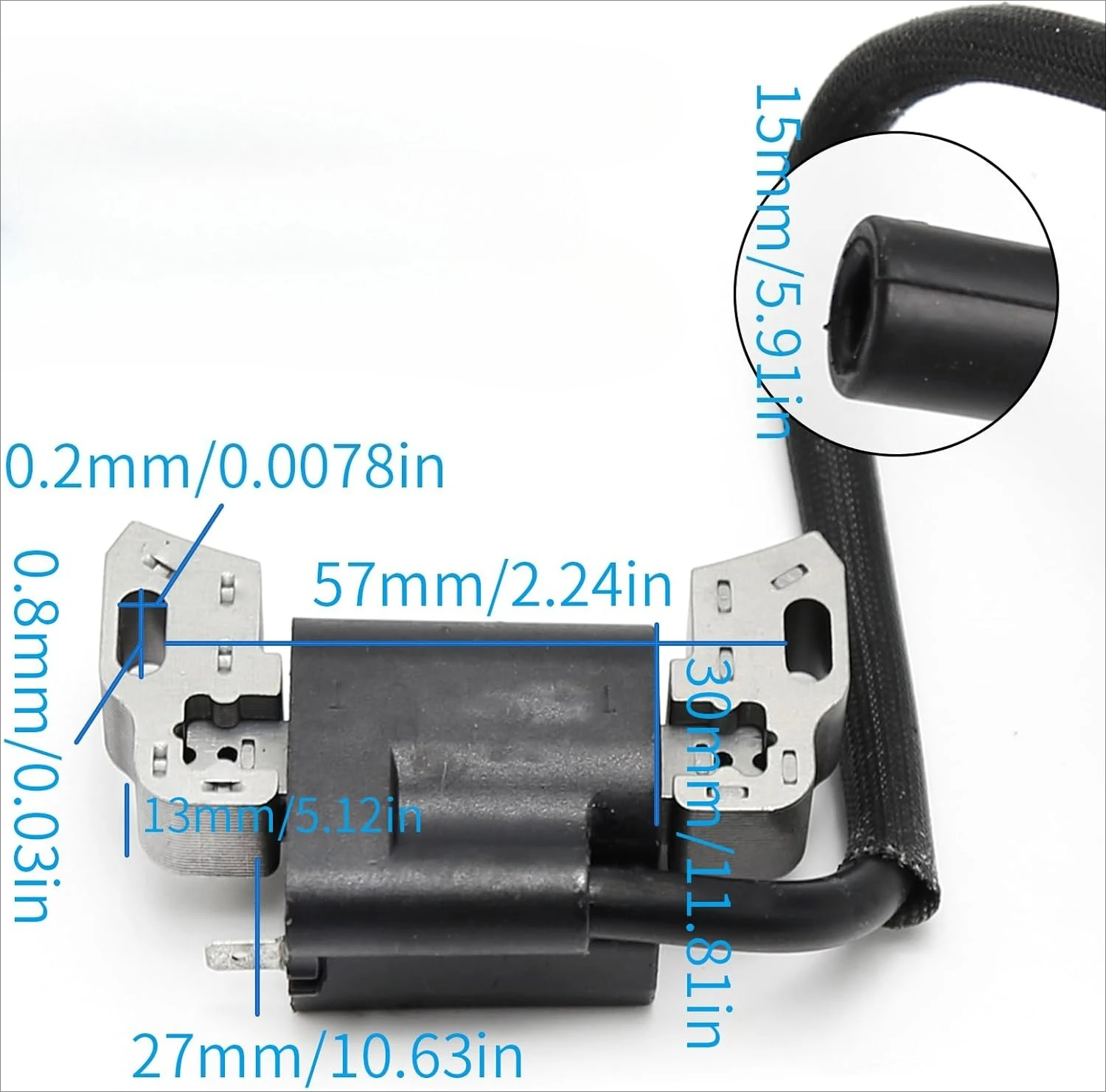 Ignition Coil Replacement for B S 08P502 09P602 09P702 Armature Magneto Lawn Mower Engine Replace 593872 799582 798534