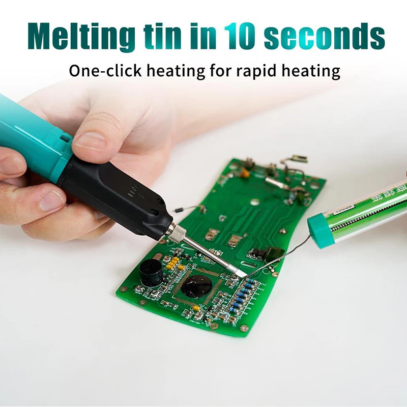 Portable Rechargeable Battery Soldering Iron Touch-Activated Heating USB Type-C Fast Charge Integrated Core 10s Tin Melting