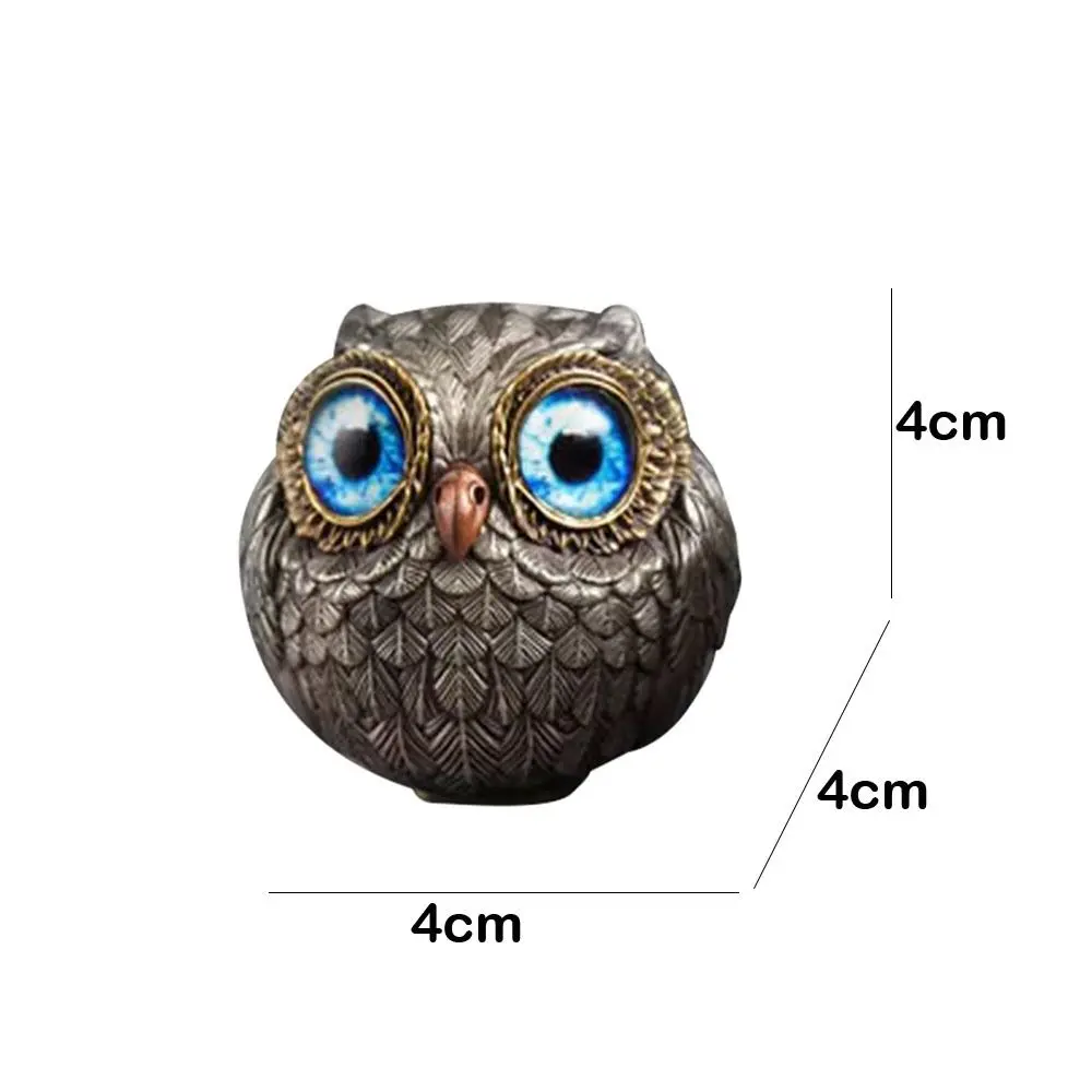 The Wise Watcher of The Felt Lucky Owl Guardian Realistic Owl Beads Pendant Owl Animal Figurines Owl Ornaments