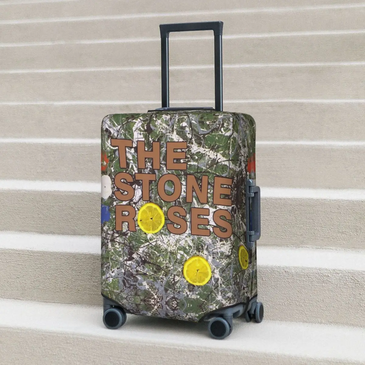 ปลอกคลุมกระเป๋าเดินทางแบบยืดหยุ่นสำหรับปกป้องอัลบั้ม The Stone Roses ขนาด 18-32 นิ้ว