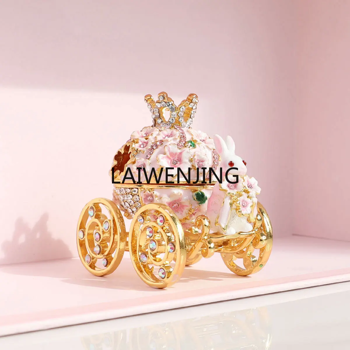 

SGF wedding ring box cherry blossom rabbit carriage home ornament gift