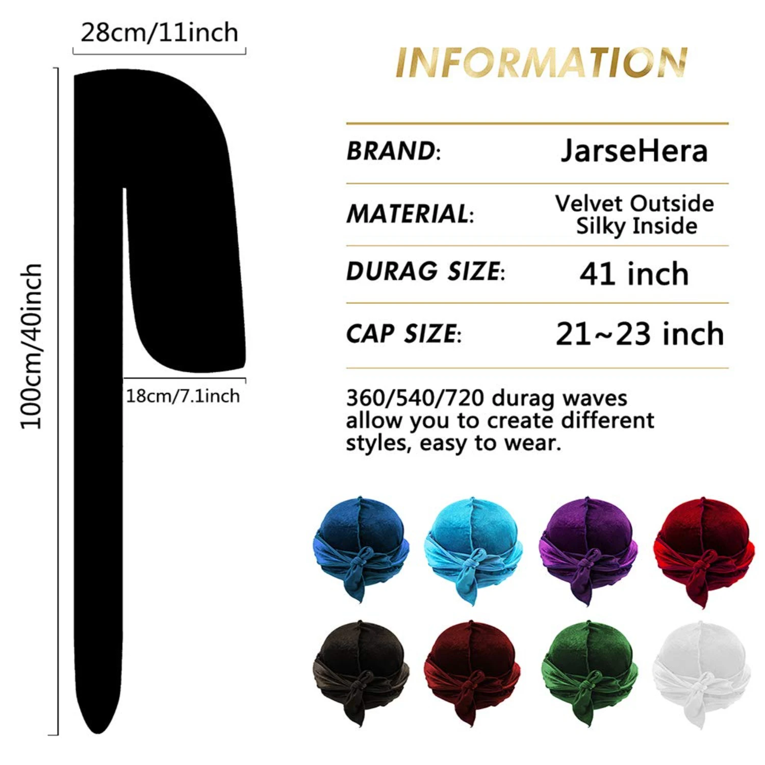 Elevate your style with luxurious opulent velvet du-rags. Stand out in sophistication and elegance with these must-have accessor