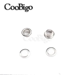 100 Metall -ILH -Ring -Sets Kit Kit für 2mm Silberklasse Dose Eingang 3mm 4mm 5 mm 8 mm 10 mm 12 mm 14 mm 17mm 10 Hauptverkaufs -Backweather - №4