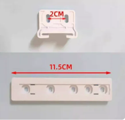 Four-pieces built-in refrigerator built-in hidden double door slide mounting connection rail slide set