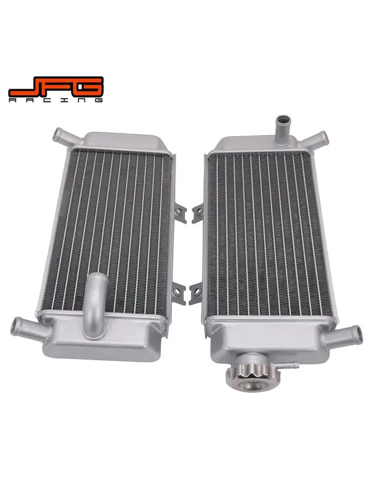 AliExpress JFGRACING For HONDA CRF250R CRF250X 2004-2009 Motorcycle Engine Cooling Radiator Cooler Case A Pair Dirt Bike Motocross Parts