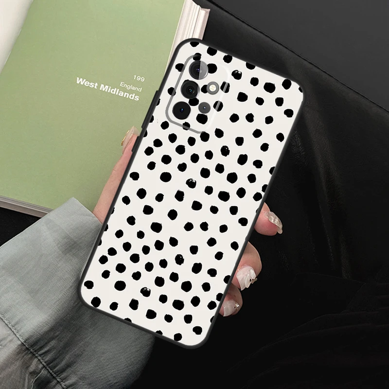 Polka Dot Phone Case For Samsung Galaxy A54 A34 A14 A52 A32 A22 A12 A51 A71 A50 A70 A13 A33 A53 Cover