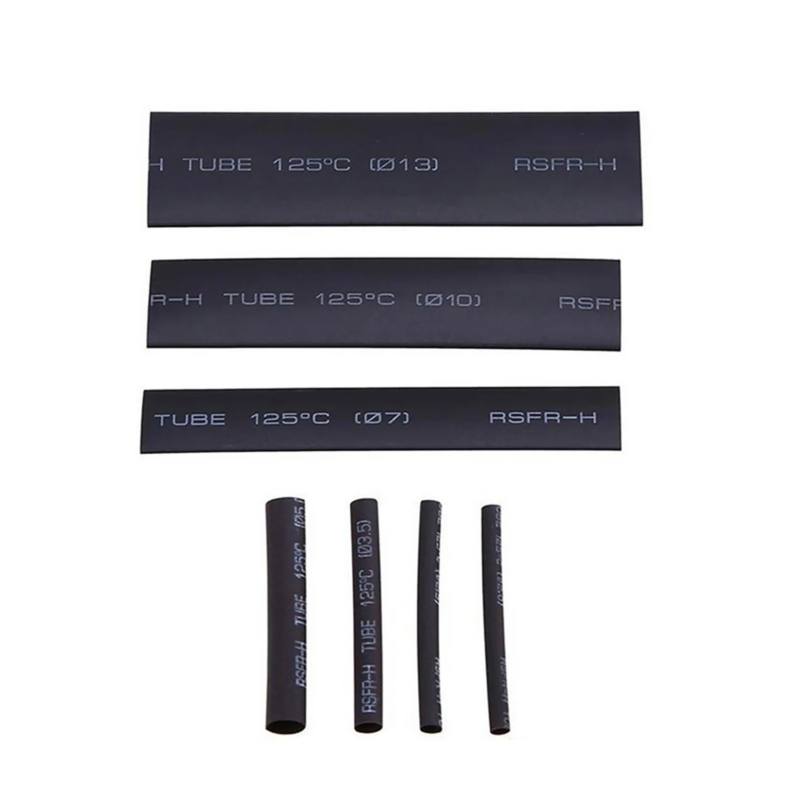 

Home Heat Shrink Tube Insulated Shrinkable Sleeve 2-13mm 127 Pcs Accessories Assorted Black Car Electrical Kit