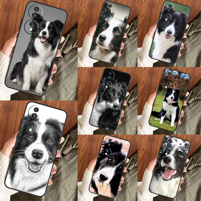 Border Collie Dog Case For Huawei P40 P20 P30 Lite Nova 9 5T P Smart Honor X9a X7 X8 50 70 Magic5 Pro Cover