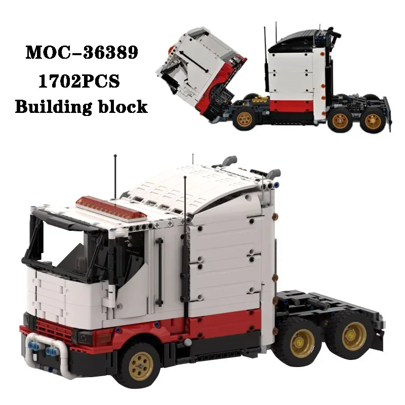 

Classic Building Block MOC-36389 Square Head Truck 1702PCS High difficulty Assembly Model Adult and Children's Toy Birthday Gift