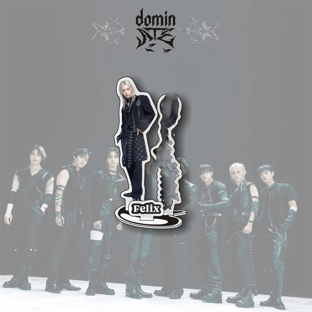10cm KPOP Stand Figure Acrylic Model Bangchan Felix Hyunjin Bangchan Lee Know New Album ATE Series Standing Up Desktop Fans Gift