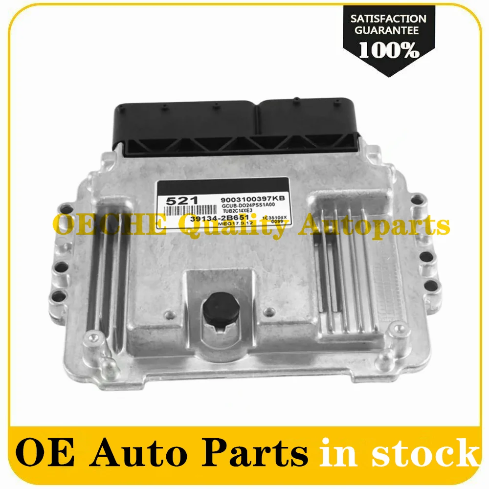 New High Quality Engine Electronic Control Unit Computer Board ECU 39134-2B651 391342B651 521  MEG17.9.12 for KIA Hyu Ndai
