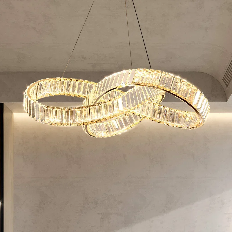 

Modern Crystal Led Pendant Chandelier Lights Luxury Led Lusters Hanging Lamp for Bedroom Home Lighting Fixtures Home Decor