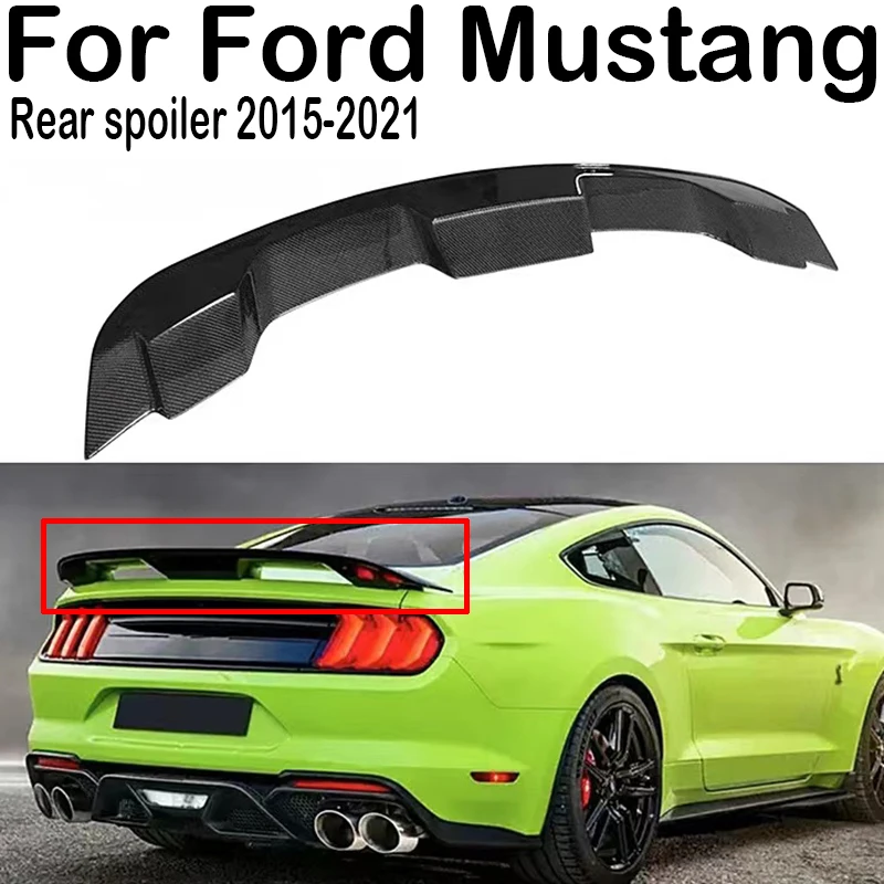 

For 2015 2016 2017 2018 2019 2020 2021 Ford Mustang Car Rear Trunk Lid Boot Car Spoiler Wings Tuning Exterior Accessories