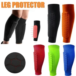 Leg Sleeves Shin Guards Shockproof Honeycomb Support Sock Shin Protector Soccer Gear Soccer Shields Sports Legging Sleeves