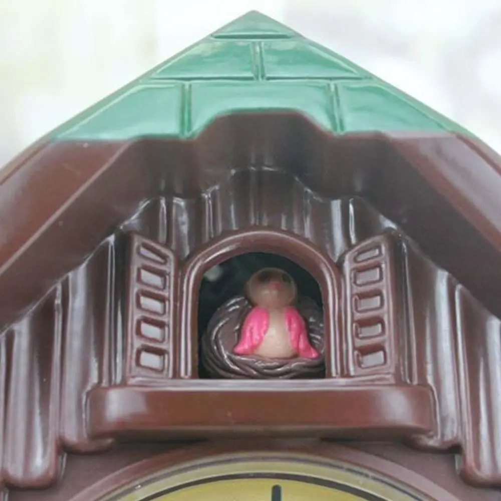 

Music Time Reporting Cuckoo Bird House Wall Clock Accurate Plastic Bird House Clock House Shape Battery Powered Cuckoo Chime