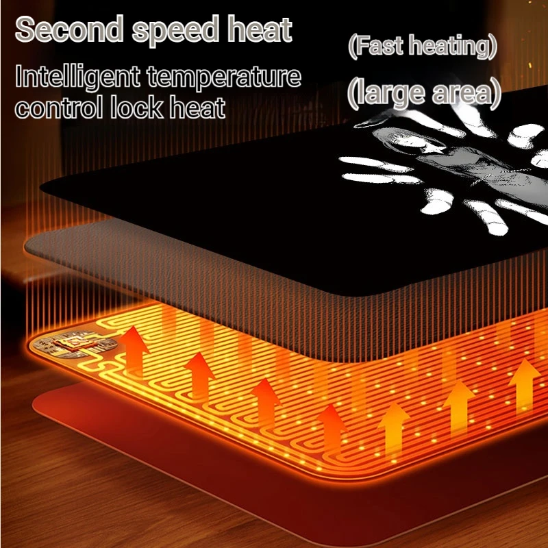 Chainsaw Man Makima Heating Mouse Pad Cartoon Super Large Warming Table Anime Advanced Warming Table Pad Keyboard Pad Office Pad