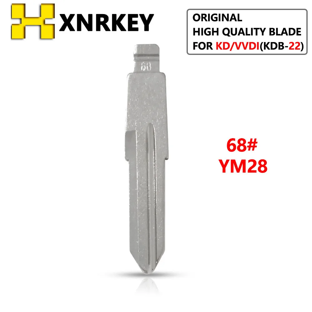 

XNRKEY KDB-22 #68 YM28 Blade Car Key Blade for KD VVDI Remotes Metal Blank Uncut Blade