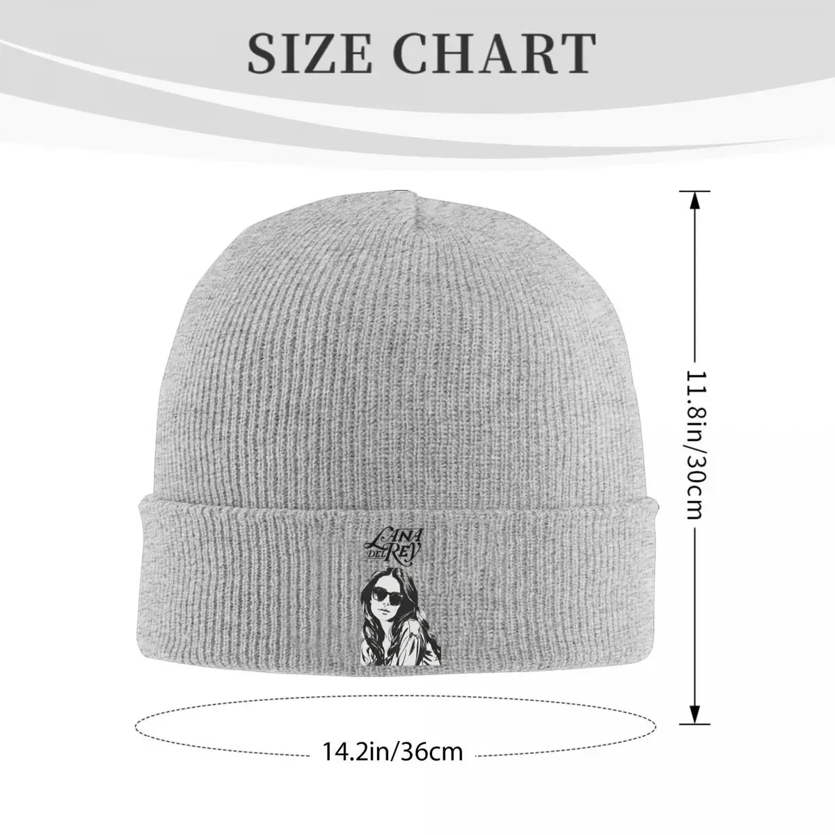 Lana Del Rey Music Knitted Caps Women's Men's Skullies Beanies Winter Hat Acrylic Ultraviolence Hip Hop Album Warm Melon Cap