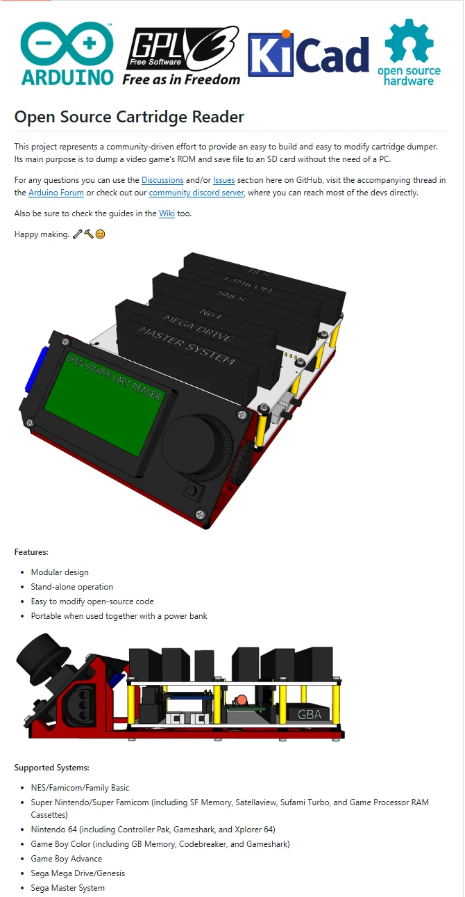 Sanni Cart Reader V5 DIYキット – レトロゲームカートリッジダンパー