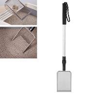 Chicken Poop Scooper Adjustable Stainless Steel Metal Litter Scoop Long Handle Cat Litter Sifter For Home