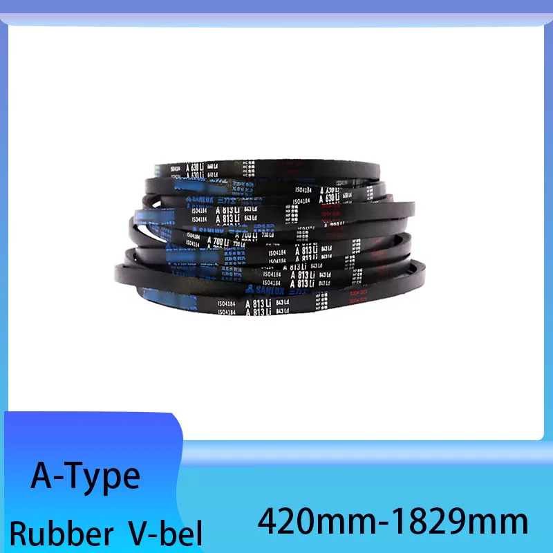 1Pcs  A-type Rubber V-belt Industrial And Agricultural Equipment Transmission Belt Conveyor Belt Circumference 420mm-1829mm