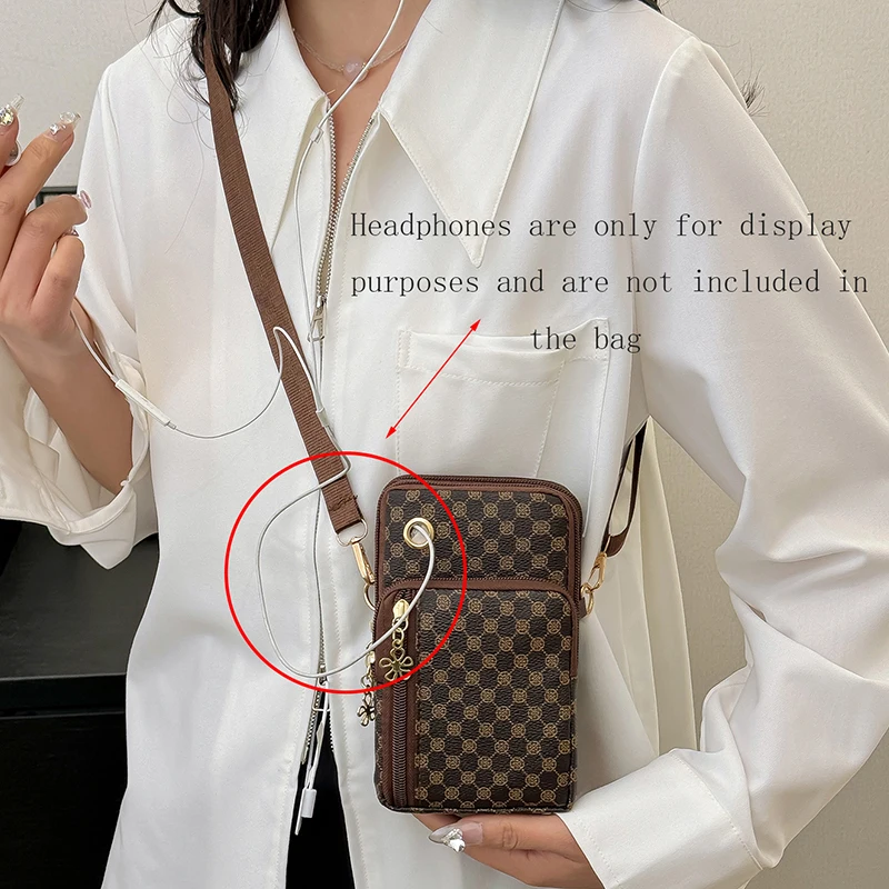 New Men's and Women's Mini Crossbody Phone Bags - Versatile, Fashionable, Casual Wrist Bags, Zero-Purse Arm Bags image 6