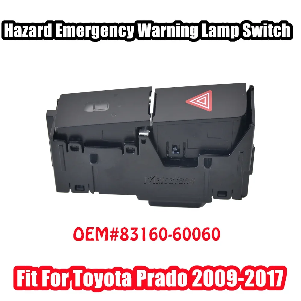 

Car Auto accessorie Hazard Emergency Warning Lamp Switch Button 8316060060 83160-60060 Fit For Toyota Prado 2009-2017