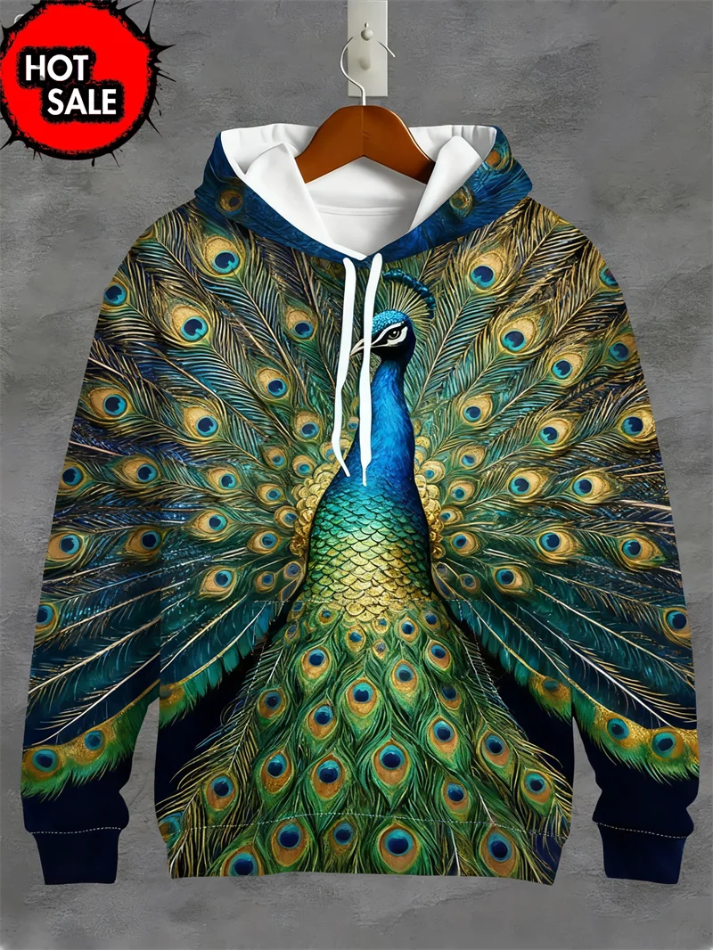 

Новая мода толстовки с животными для мужчин тигр 3D принт осенняя толстовка с капюшоном уличная повседневная толстовка Y2K негабаритная одежда унисекс