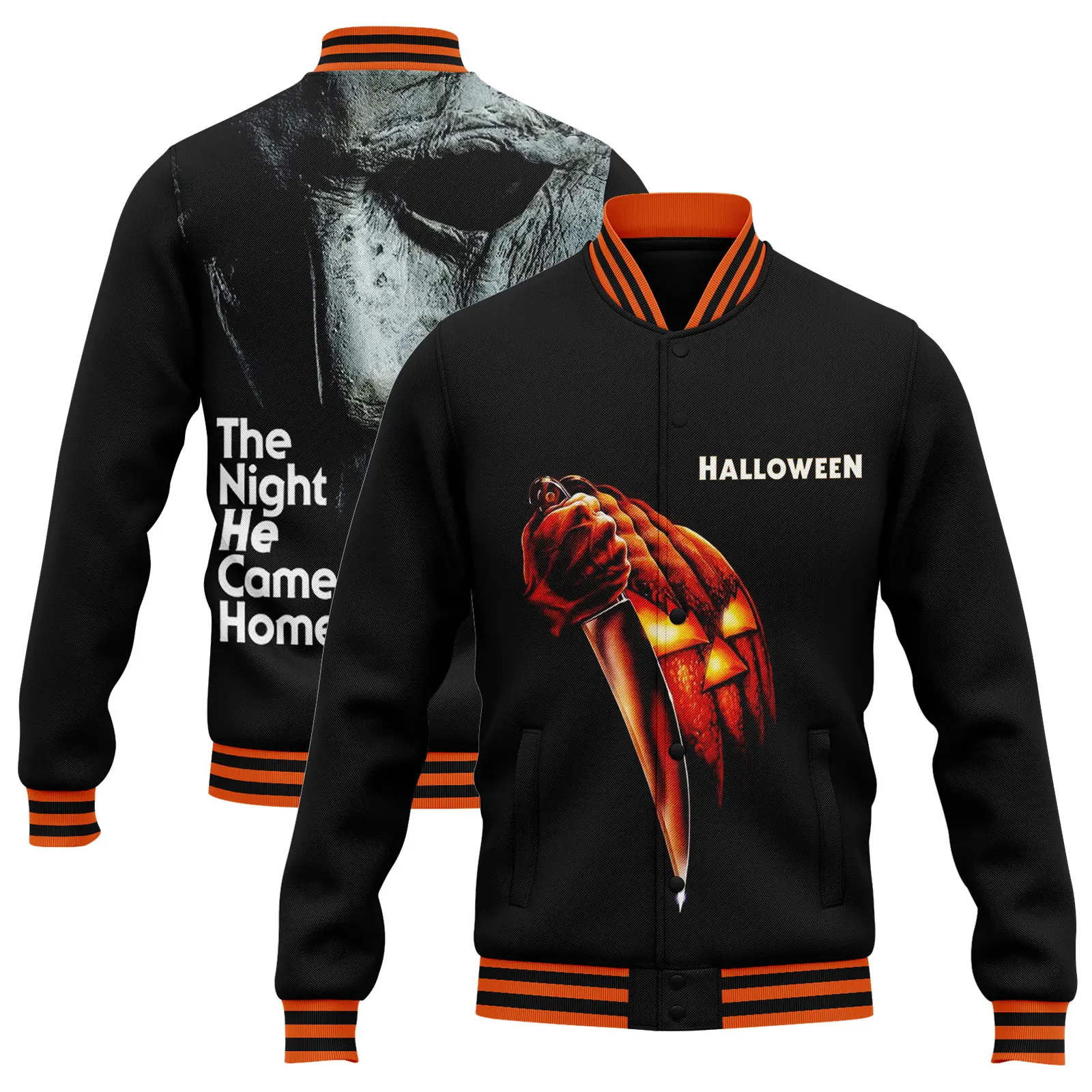 Dropshipping Print on demand Jacket Halloween Design custom print Jacket