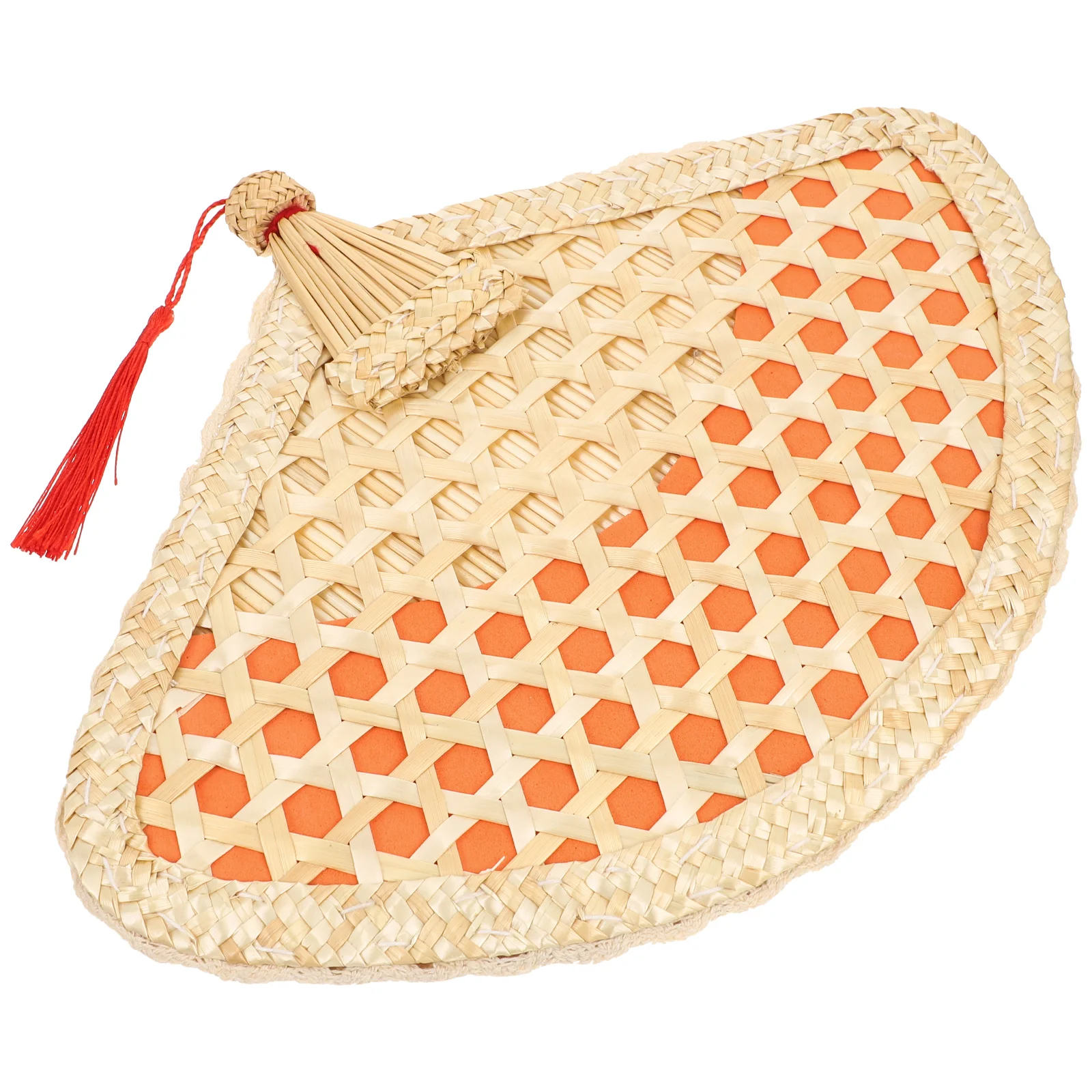 

Summer Straw Handmade Woven Rustic Decorative Baby Beach Adult Handheld Natural Fans Decorative