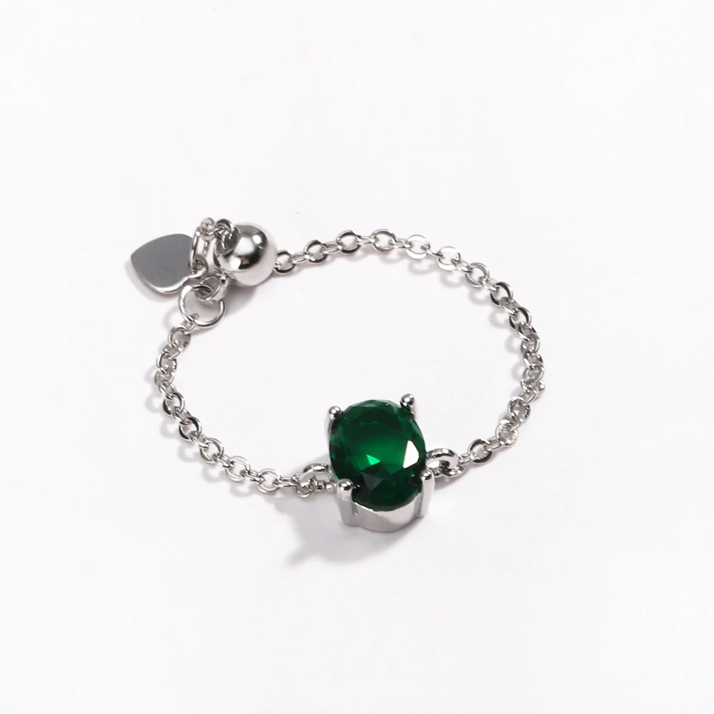 Adjustable Bling Tiny Delicate Oval Shape Colors Ring for Women