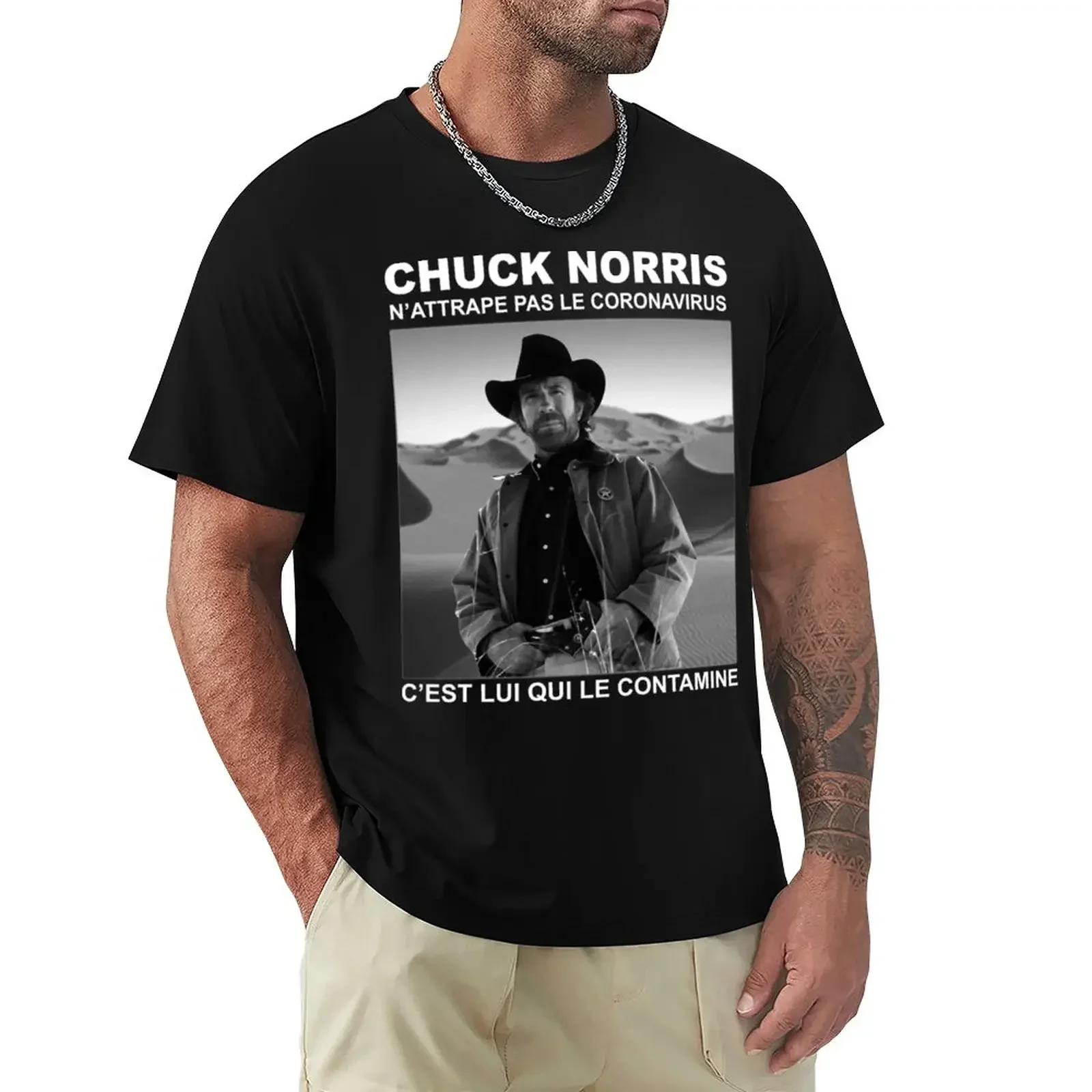 Chuck Norris Classic T-Shirt quick drying plain men workout shirt