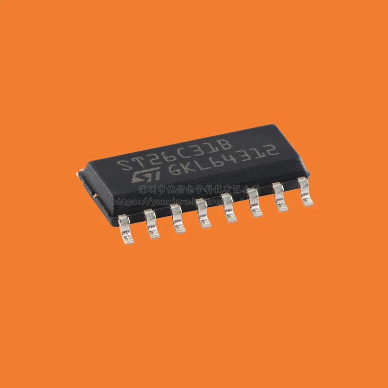 10PCS/Original Genuine ST26C31BDR SOP-16 CMOS Four Channel Three State Differential Line Driver Chip