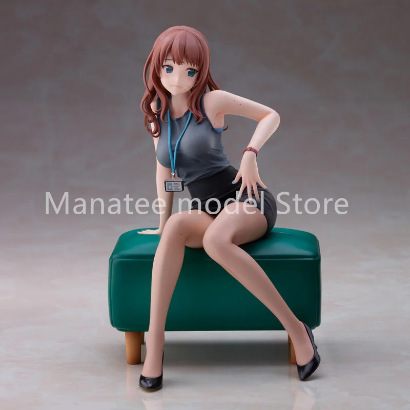 Union Creative Original Doushima Illustration "Hokuro no Ooi Senpai OL-san" PVC Action Figure Anime Model Toys Collection Gift