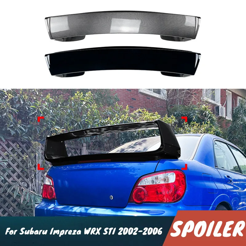 Für Subaru Impreza WRX STI 2002-2006 Auto Heckklappen-Spoiler Flügel Karosserie-Kit Exterieur Tuning Zubehör
