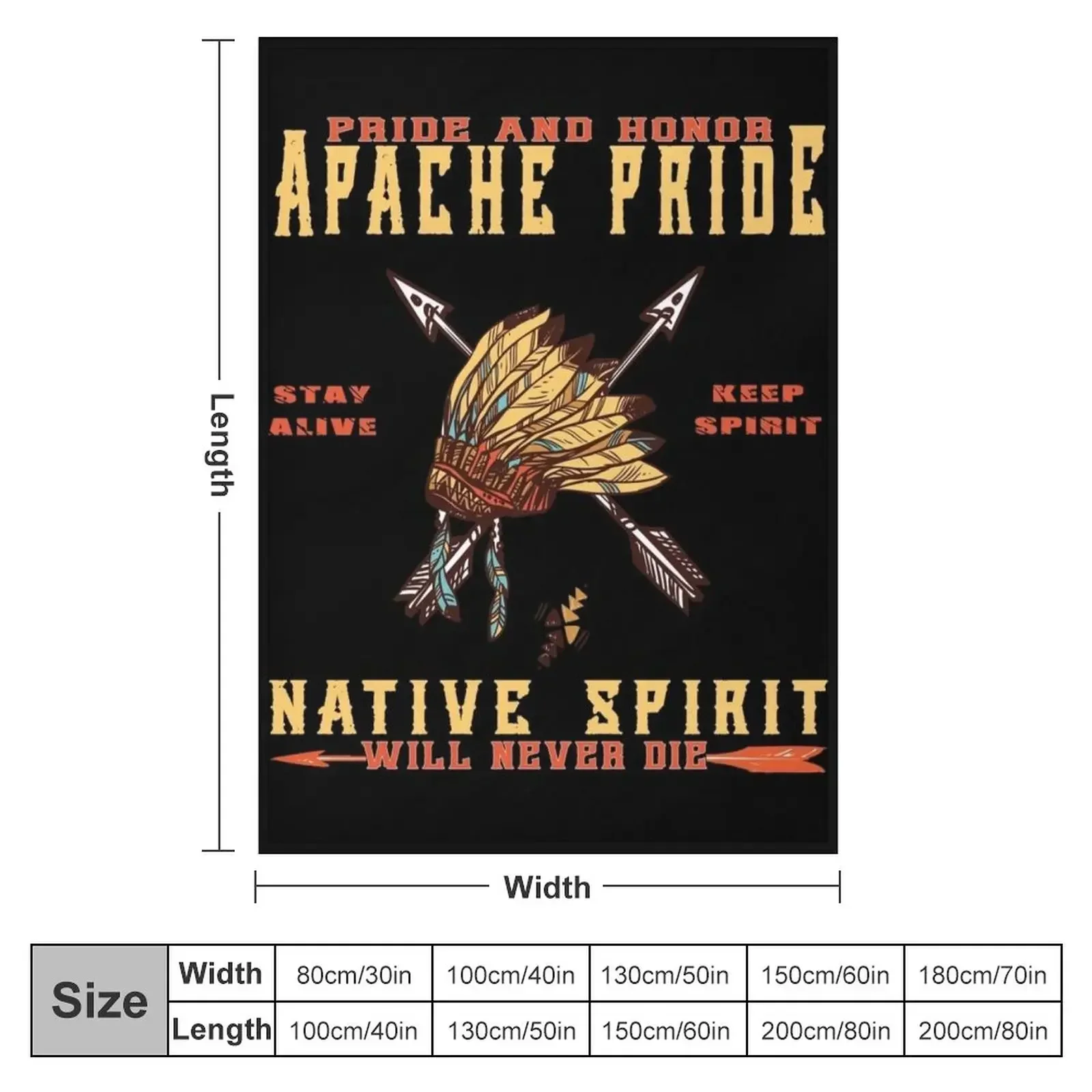 apache pride native spirit Throw Blanket for babies Luxury Designer Blankets