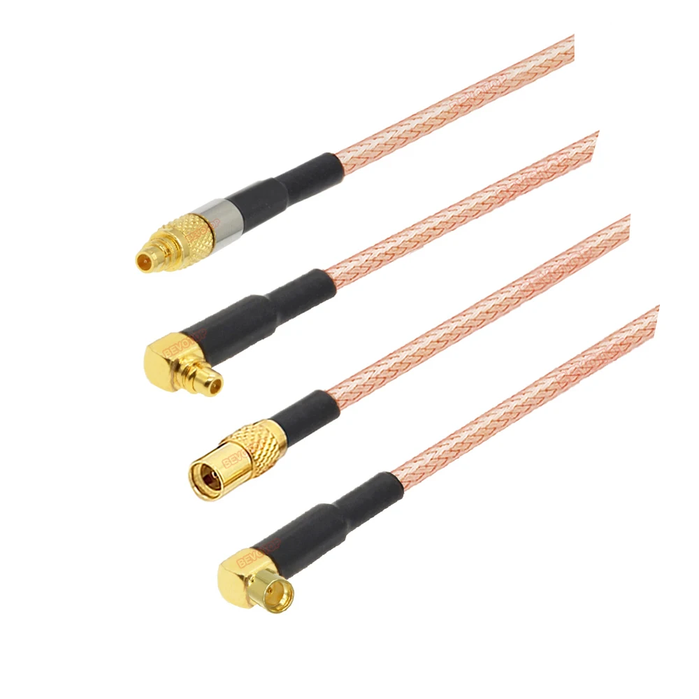 100pcs/lot BEVOTOP MMCX to MMCX Cable M/M M/F F/F RG316 Jumper 50 Ohm RF Coaxial Antenna Extension Jumper Cord  Wholesales