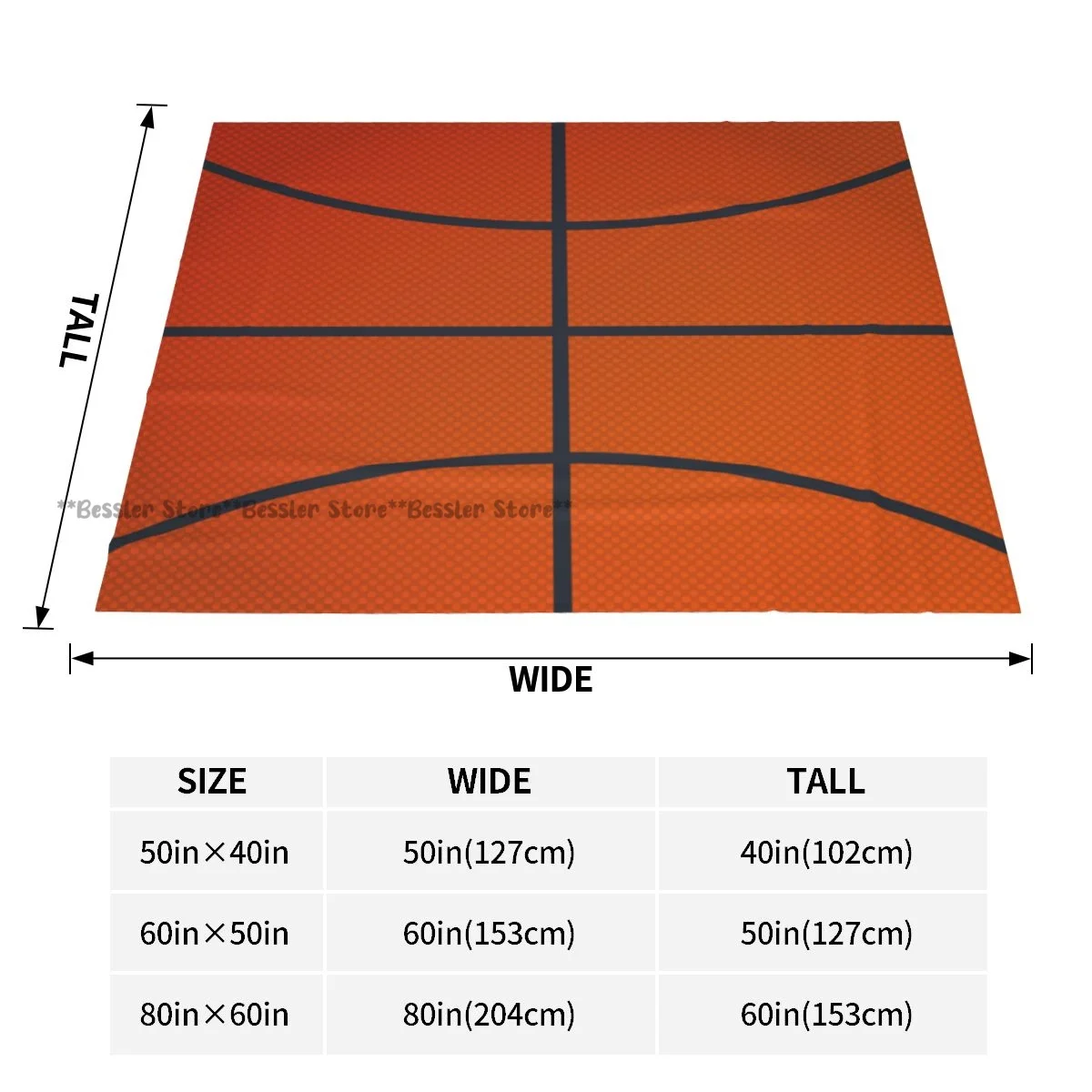 Unique Blanket to Family Friends Basketball Background Durable Soft Comfortable for Home Gift Blanket