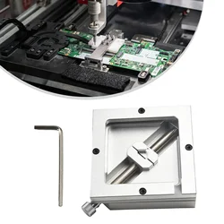 New Reballing Kit 90mm Reball Station Fixture Jig With 10PCS Universal Stencil Aluminum Alloy Rework Kit Manua Tools