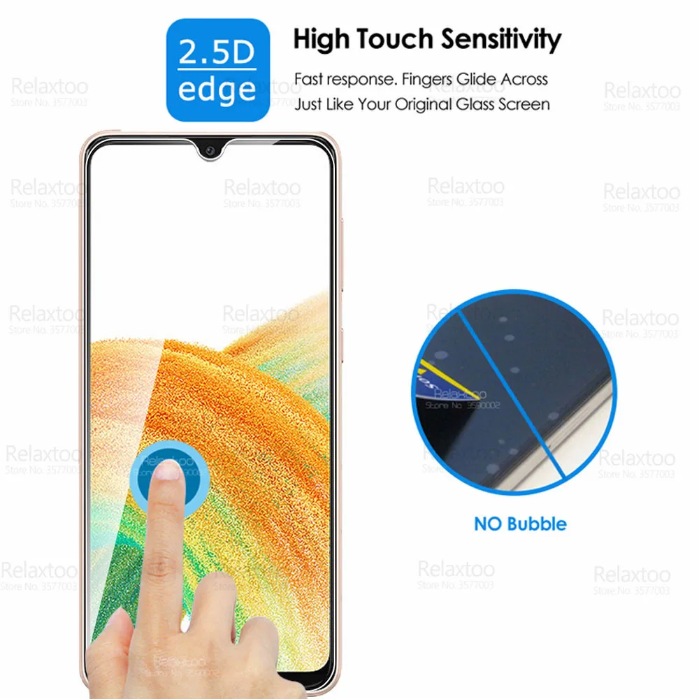 3pcs Gehärtetem Glas Für Samsung Galaxy A33 Glas Screen Protector Samung EINE 33 5G SM-A336B 6.4 "Bildschirm protector Rüstung Telefon Film