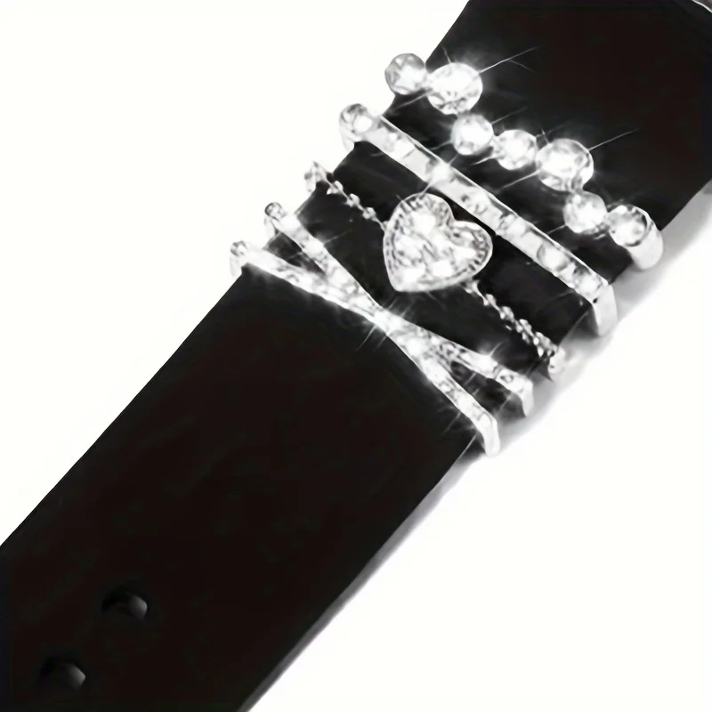 كارتون سحر حزام الساعة الديكور الدائري لساعة أبل الماس زخرفة ل Iwatch مجوهرات اكسسوارات هدية عيد الميلاد #4