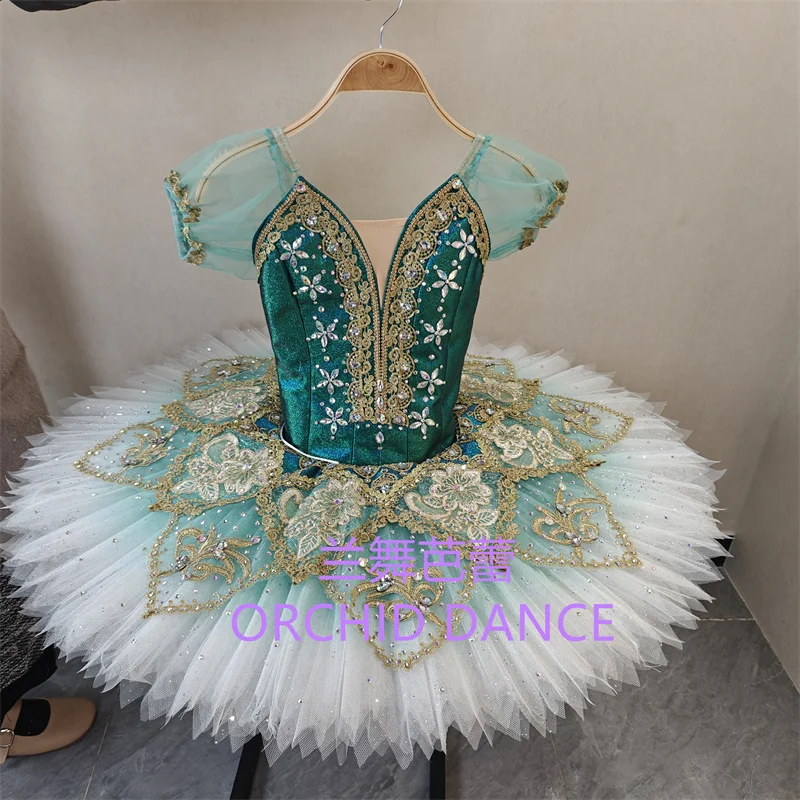 

BT01660 Профессиональный индивидуальный размер, индивидуальный цвет, детские зеленые балетные костюмы-пачки для девочек и женщин для взрослых