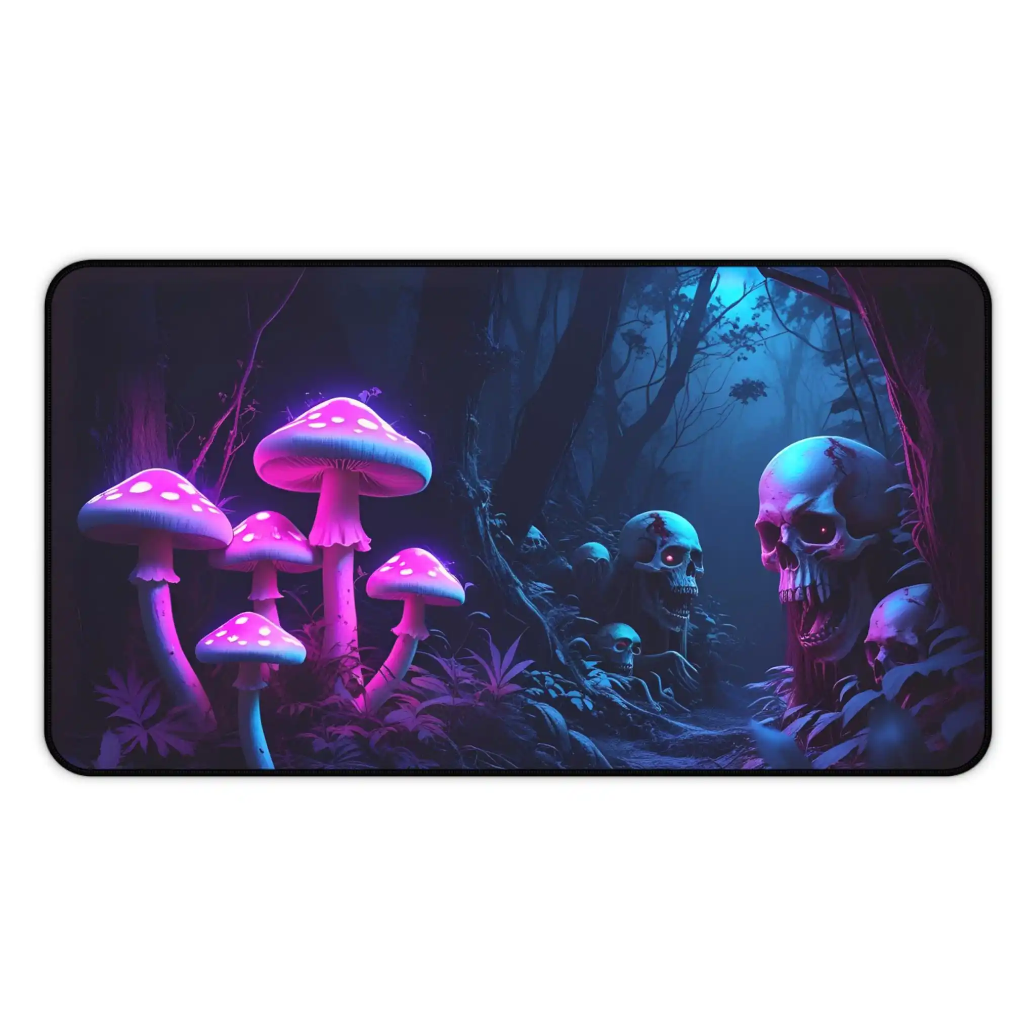Mouse pad de jogo de cogumelo mágico, almofada de mesa de decoração de escritório de cogumelo, mouse pad impermeável antiderrapante, presente perfeito para amantes de cogumelo