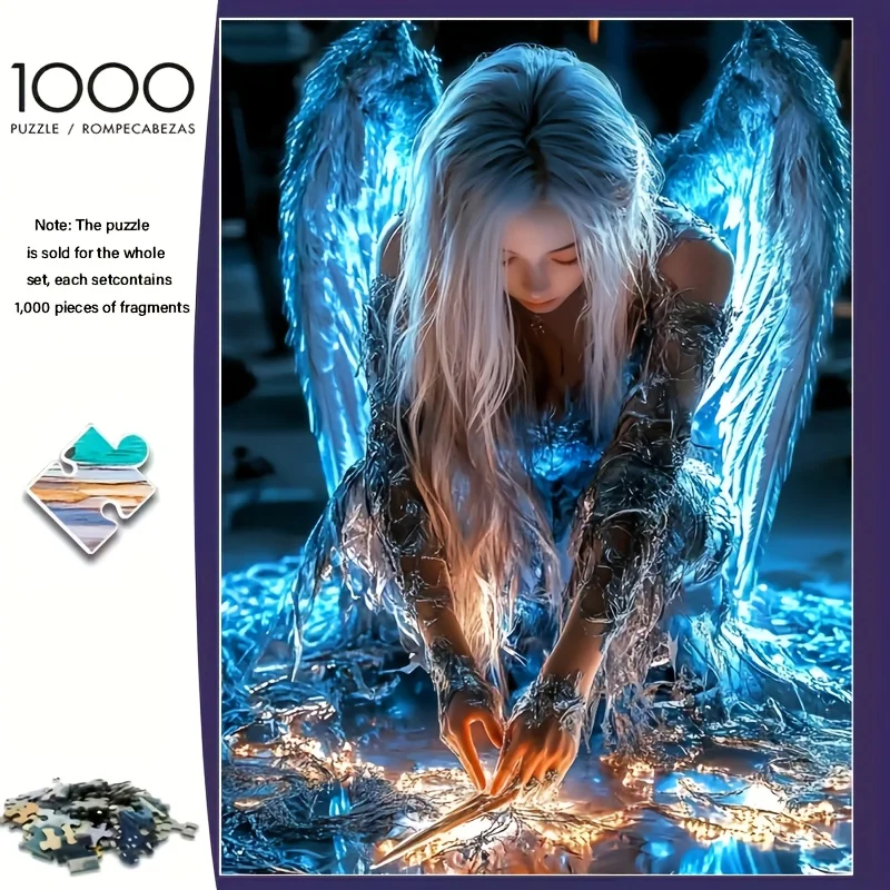 

1000 Piece Puzzles for Adults Winged Beauty Jigsaw Puzzles Educational Games Colorful Puzzles Gifts Home Decor