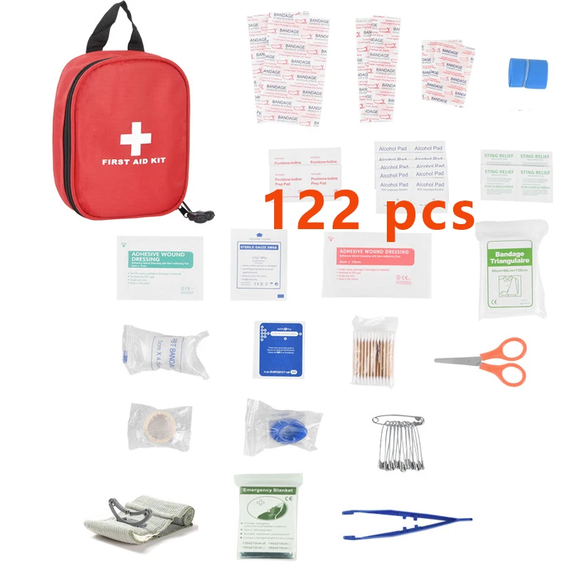 

Portable Outdoor Family First Aid Kit Portable Travel Camping Medicine Emergency Survival Kit Layered Storage First Aid Bag