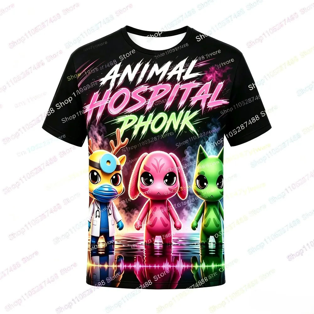 Hot Game Animal Hospital 3D Kids T Shirt Cartoon Game Character Short Sleeve Summer Tops for Boys Girls Children Birthday Gift