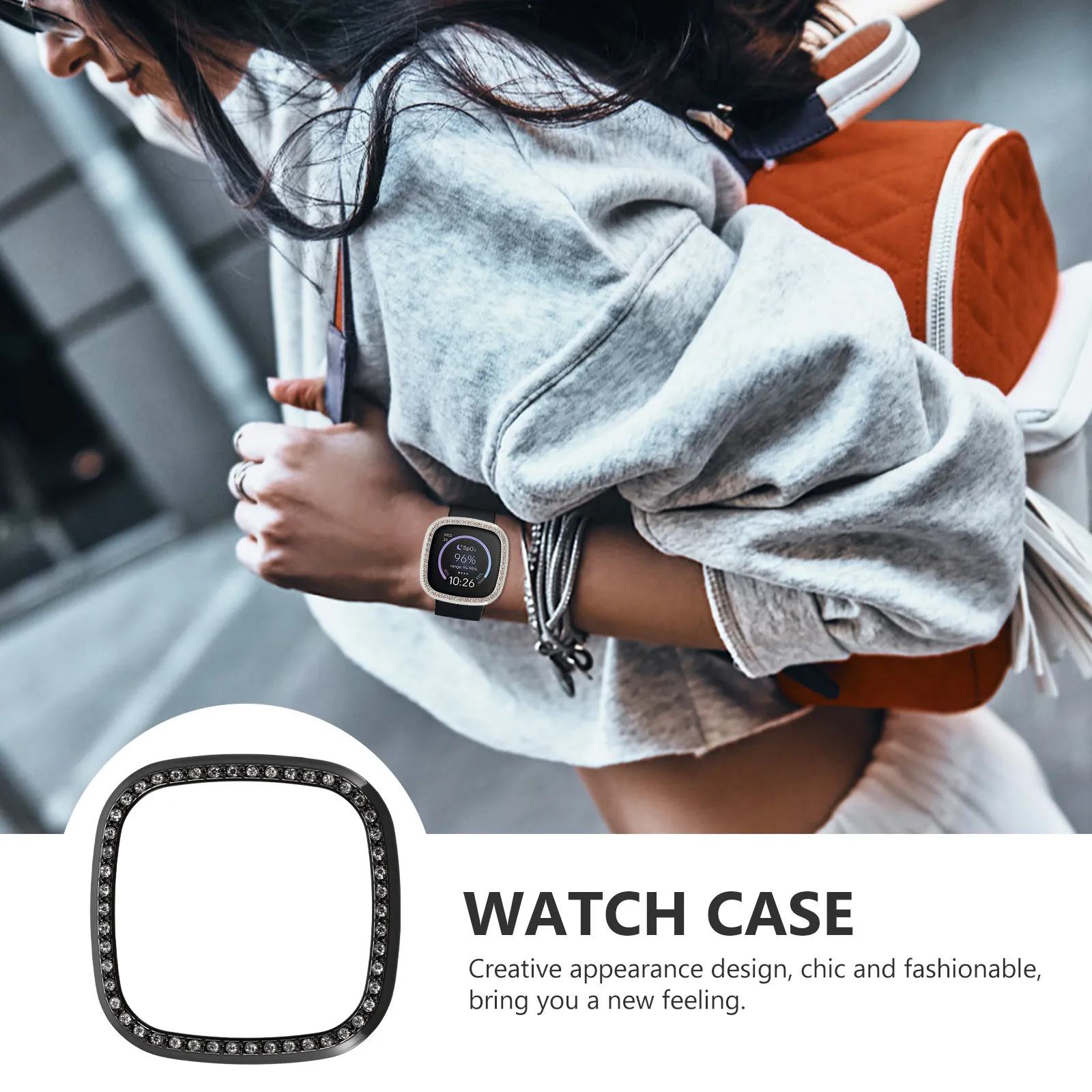 1Pcs Premium Flexible Eco-Friendly Watch Protective Shell for 3 Sense Shockproof Scratch Resistant Full Coverage